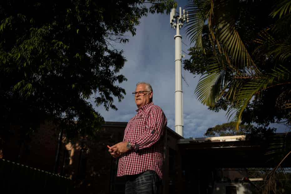 Telstra regional manager Michael Marom at the Telstra exchange facility in Mullumbimby.