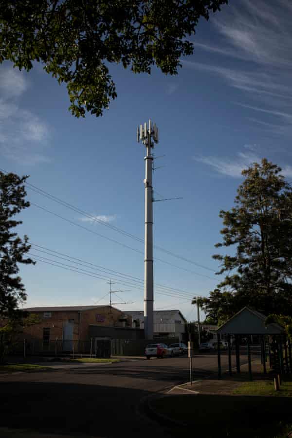 The Telstra exchange facility in Mullumbimby.