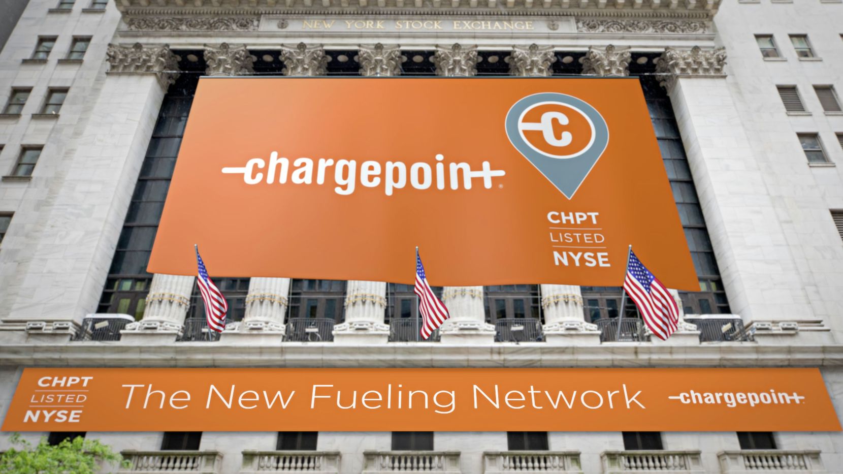 EV charging network company ChargePoint went public Monday, March 1, on the New York Stock Exchange. The company's public listing was backed by Dallas-based Switchback Energy Acquisition Corp.