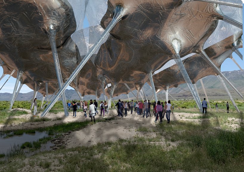 OF. STUDIO proposes a moving, cloud-like object to generate solar energy designboom