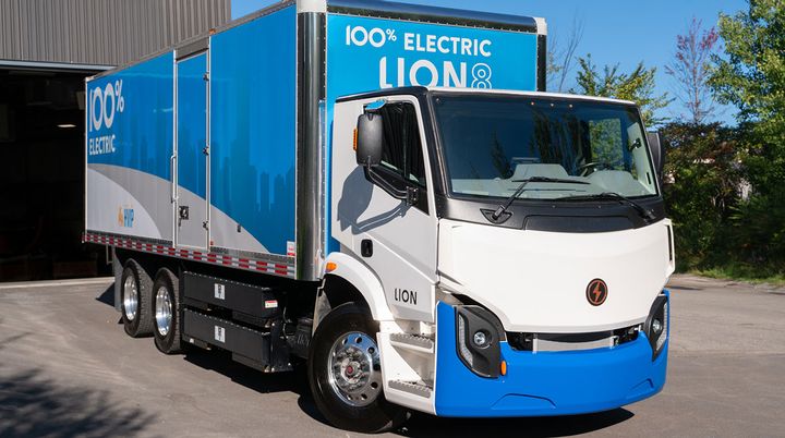The LionBeat system will be installed on every Lion zero-emission truck and bus, making the vehicles instantly telematics-compatible.  - Photo: Lion Electric