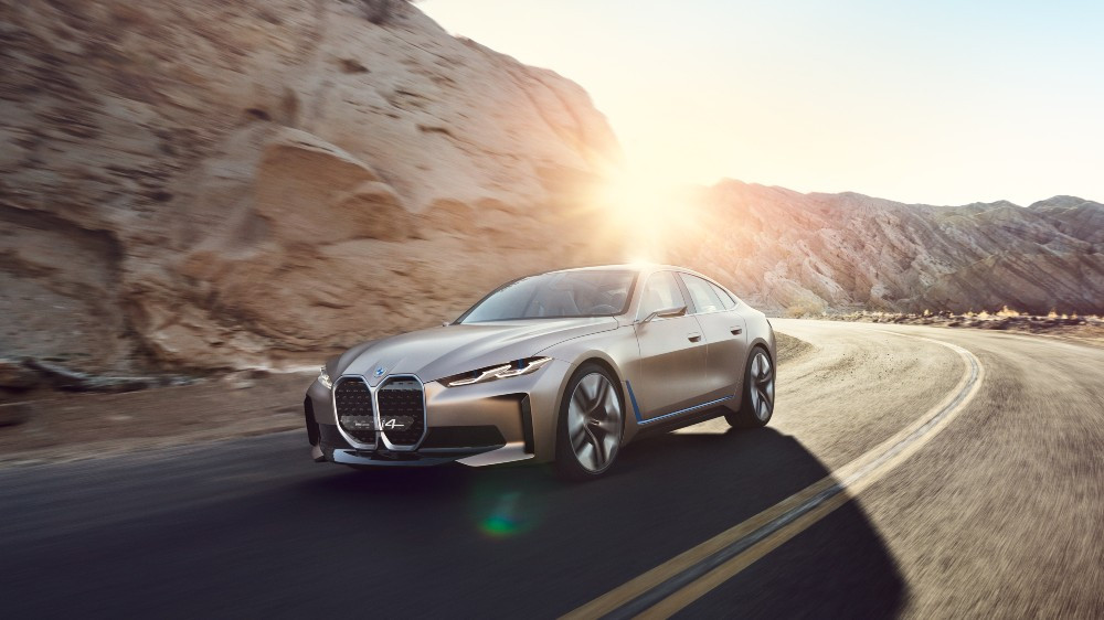 The BMW Concept i4 electric sedan