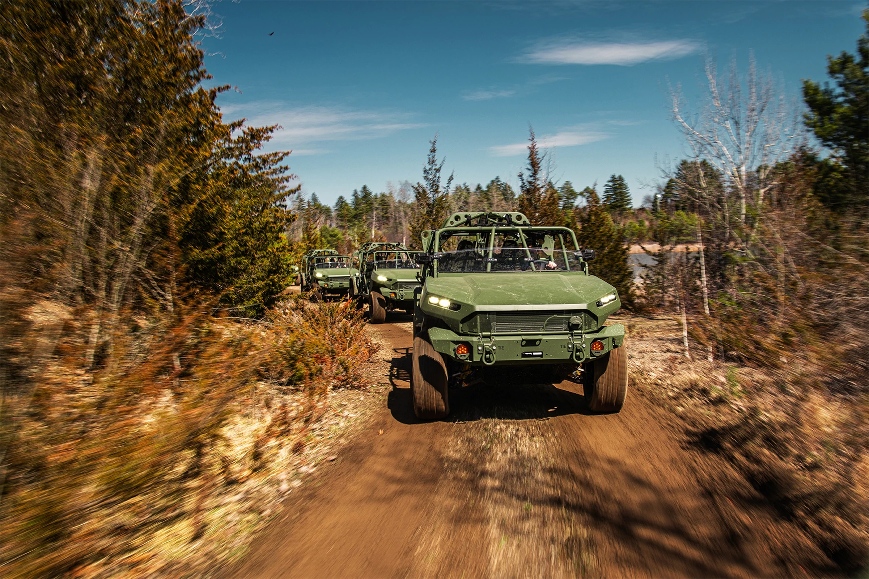 GM Defense is building the Army's Infantry Squad Vehicle, which is already being fielded to units. The company took an ISV and turned it into an all-electric concept vehicle to show the service the realm of the possible. (Courtesy of GM Defense)