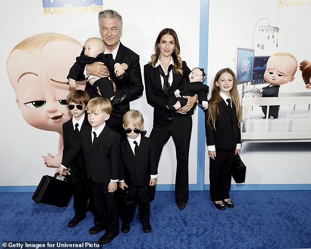 Starting a family: The pair welcomed their first child, Carmen, the year after they became married; they are seen at the June premiere of The Boss Baby: Family Business