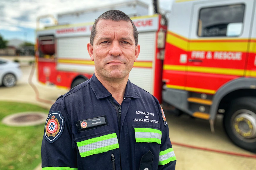 Queensland Fire Service station officer Paul Omanski