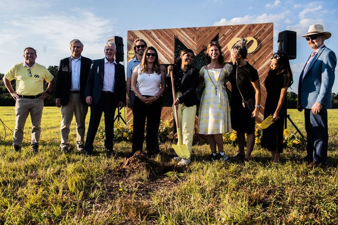 Clearloop's corporate partners during the groundbreaking event of Clearloop’s 1 Megawatt solar farm on Thursday, Sept 2, 2021 in Jackson, Tenn.