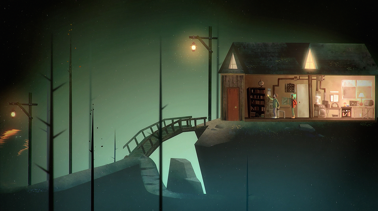 A screenshot from Night School Studio game "Oxenfree"