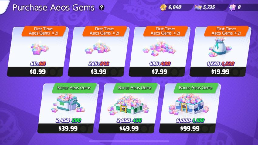 A list of the different prices for Pokemon Unite's premium currency.